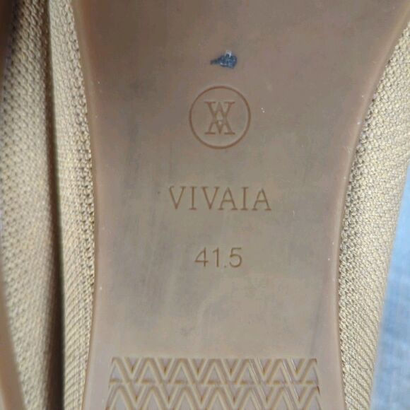 Vivaia Aria Women’s EU 41.5 US 10 Pointed Toe Ballet Flats Nutmeg Slip On Shoes - Picture 13 of 13